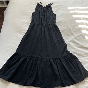 Banana Republic XXSP Petite Black 3/4 Midi Dress